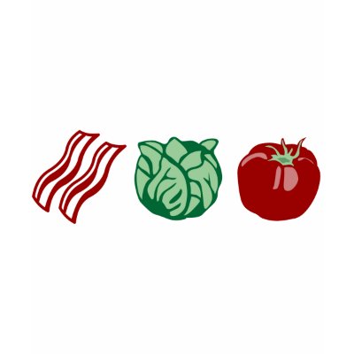 Bacon Lettuce & Tomato - The BLT! T Shirts by pounddesigns