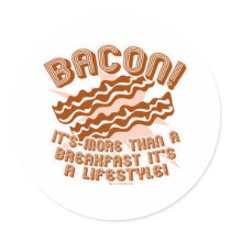 Bacon Lifestyle stickers by Anotherfort Bacon Lifestyle stickers