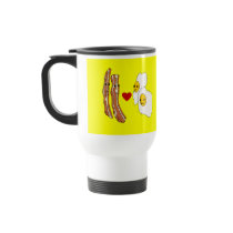 Bacon Loves Eggs Funny Bacon Design mugs by greenbaby Bacon Loves Eggs Funny Bacon Design mugs