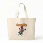 jumbotote - Bacon Man to the rescue!  You never have to fear ever again about running out of bacon.  Just yell 'Help Me BaconMan' and in a sizzle he will be right there.: Sizes  Available colors: natural