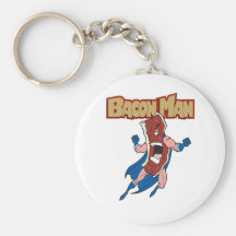 Bacon Man Key Chain