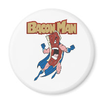 Bacon Man Fridge Magnet
