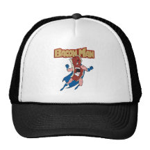Bacon Man Mesh Hat