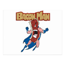 Bacon Man Postcard