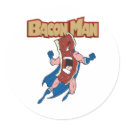Bacon Man stickers