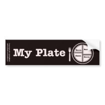 Bacon My Plate Bumper Stickers