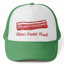 bacon nature's greatest miracle hats by strk3 bacon nature's greatest miracle hats