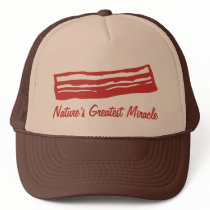 bacon nature's greatest miracle hats by strk3 bacon nature's greatest miracle hats