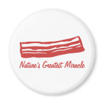 bacon nature's greatest miracle fridge magnet