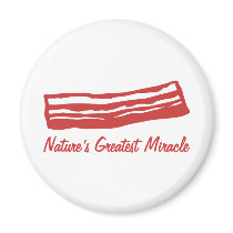 bacon nature's greatest miracle fridge magnet
