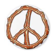 Bacon Peace Sign T-shirts, Hoodies, Gifts Refrigerator Magnets
