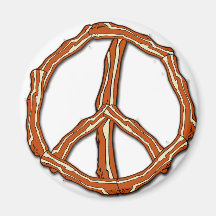 Bacon Peace Sign T-shirts, Hoodies, Gifts Refrigerator Magnets
