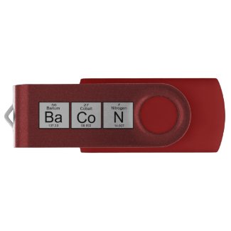 Bacon Periodic Table Geek Humor