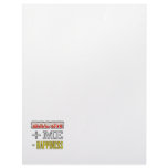 Bacon Plus Me Equals Happiness Funny Custom Letterhead