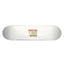 Bacon Plus Me Equals Happiness Funny Skate Decks