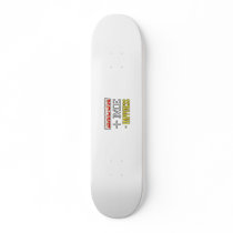 Bacon Plus Me Equals Happiness Funny Skate Decks