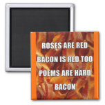 Bacon Poem Funny Fridge Magnet