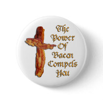 Bacon Power Pinback Button