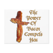 Bacon Power Postcard