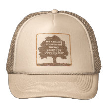 Bacon Quote About Nature Hat