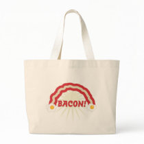 Bacon rainbow tote bag