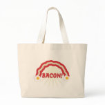 Bacon rainbow tote bag