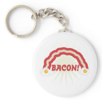 Bacon rainbow keychains
