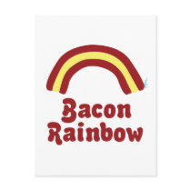 Bacon Rainbow Postcard