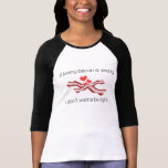 Bacon Righteousness Ladies 3/4 Sleeve Raglan Tshirts
