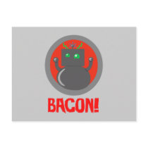 Bacon Robot Postcards