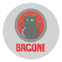 Bacon Robot Sticker