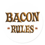 BACON RULES STICKER
