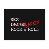 Bacon Sex Rock n Roll Postcards