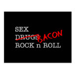Bacon Sex Rock n Roll Postcards
