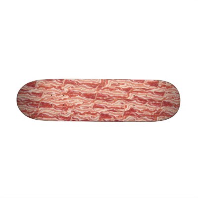 Bacon Skateboard Mini by kinggraphx