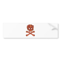 Bacon Skull and Crossbones Bumper Stickers