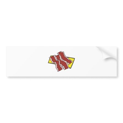 bacon strips bumper sticker by doonidesigns