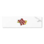 bacon strips bumper sticker