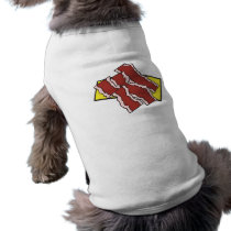 bacon strips dog shirt