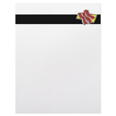 bacon strips letterhead template by doonidesigns