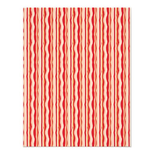 Bacon Strips Party Invitation Typography