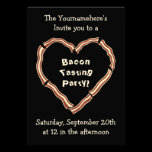 Bacon tasting party invitations