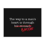 Bacon Way to a Man's Heart Postcard