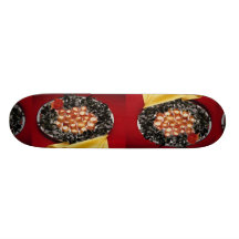 Bacon-wrapped seafood hors d'oeuvres skate decks