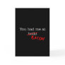 Bacon You Had Me At Greeting Card