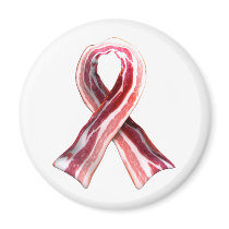 BaconRibbon Refrigerator Magnets