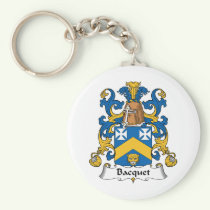 Bacquet Family Crest Keychain