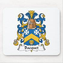 Bacquet Family Crest Mousepad