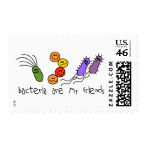 Bacteria are my friends postage stamp