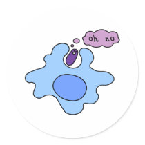 Bacteria Phagocytosis Stickers